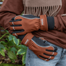 Feverfew Women's Winter Gardening Gloves - Chestnut